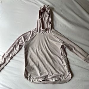 Light purple Athleta Girl hoodie with thumb holes (Size M/8-10)